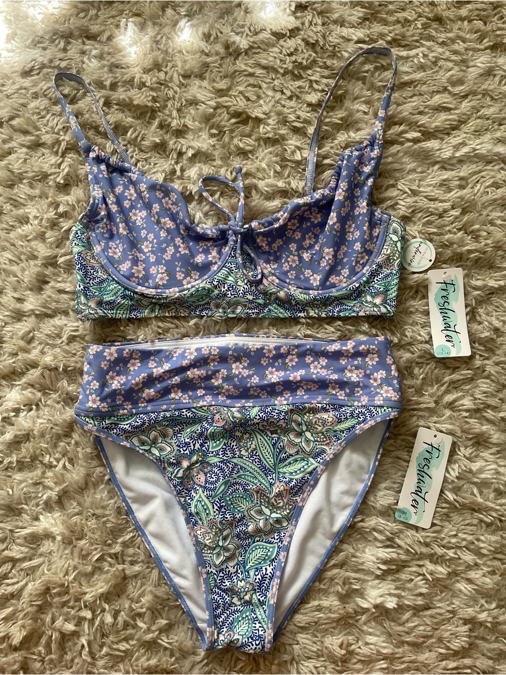 NWT Freshwater Floral Bikini 🌊